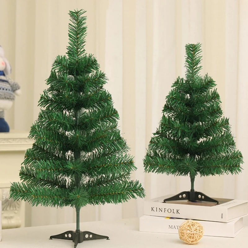 30/60cm Mini Christmas Tree PVC Small Tree Decor Office Party Holiday Decoration Christmas Trees Festive & Party Supplies