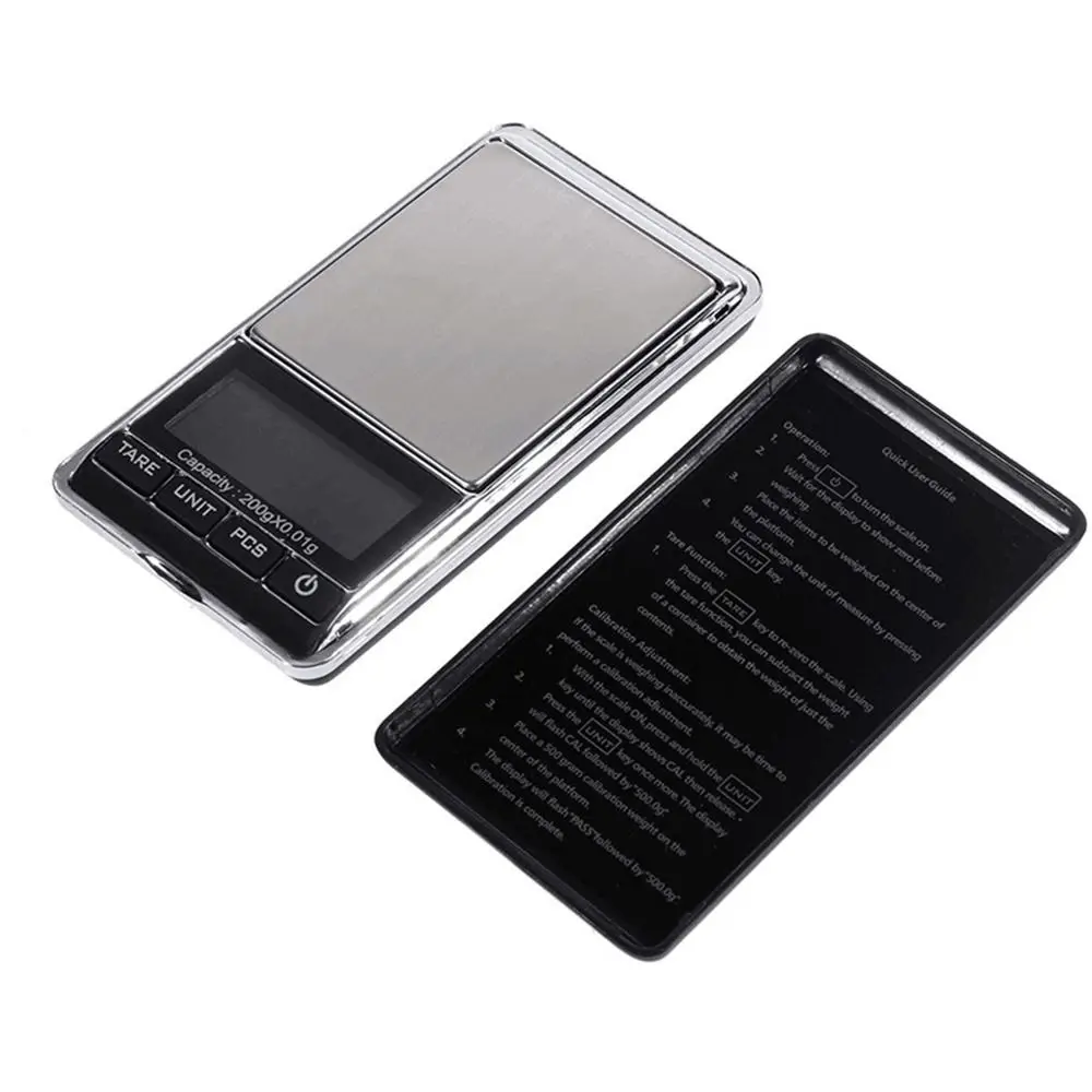 100g~500g/0.01g High Precision Portable Digital Electronic Scale Jewelry Scale Weight Balance LCD Display Carat