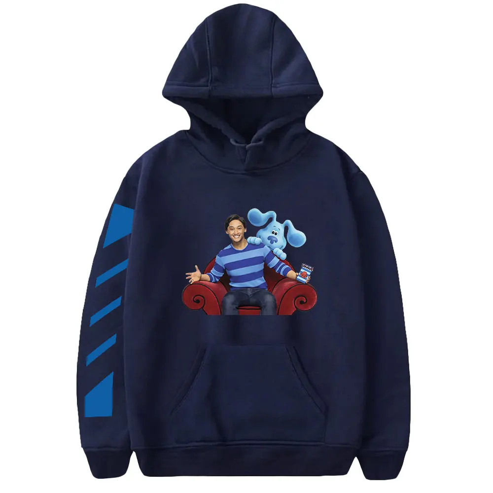 Blue's Big City Adventure Movie Cartoon Unisex Long Sleeve Sweatshirts Women Men Hoodie Harajuku Streetwear Funny Clothes