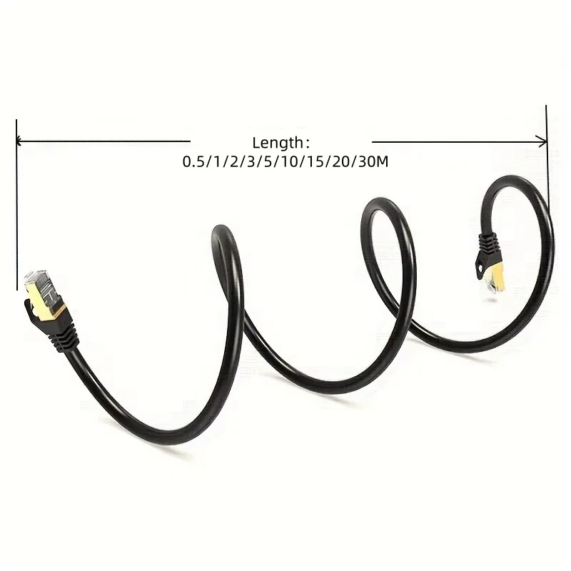Ultra-High-Speed Network Cable 40Gbps 2000MHz - Round Ethernet Patch Cord