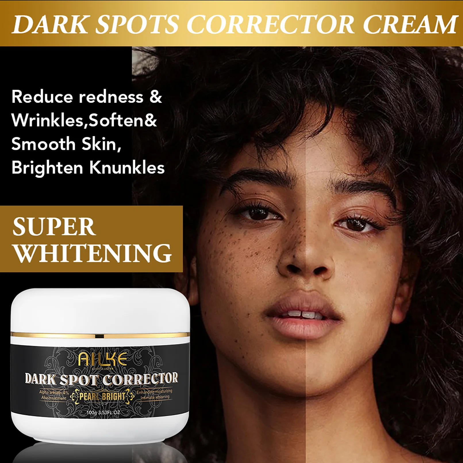 Ailke collagen skin care lightening even skin tone remove dark spots for dark skin black skin