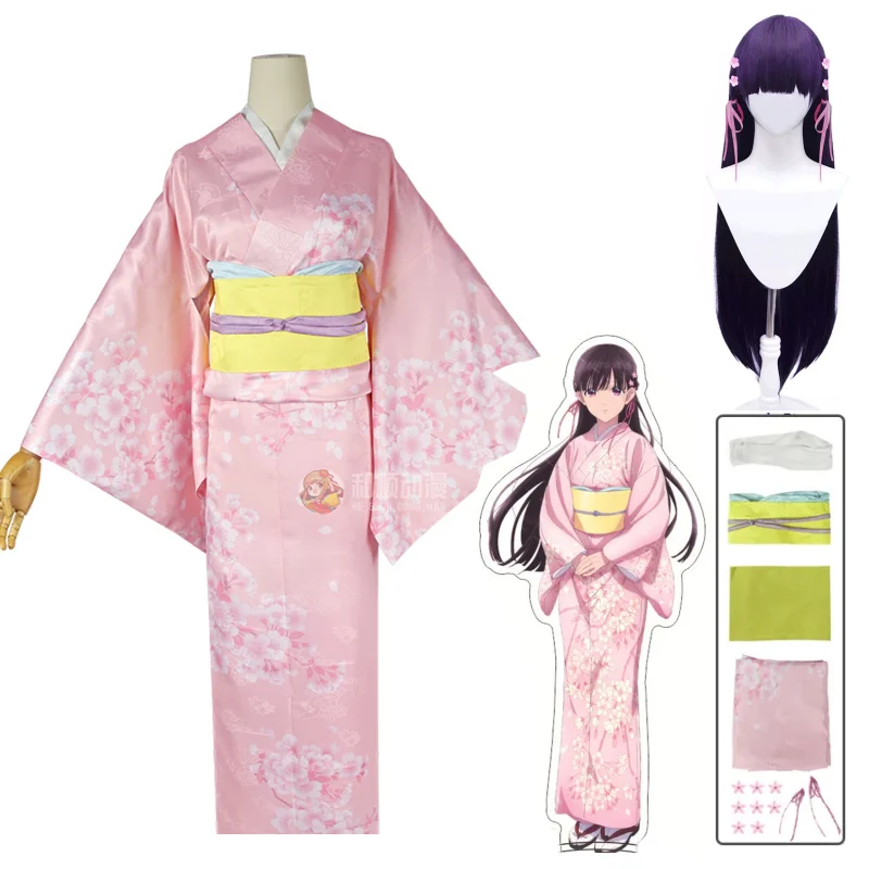 Costume Kimono Miyo Saimori Pour Femme - Cosplay Anime, Déguisement Halloween Et Fêtes à Thème