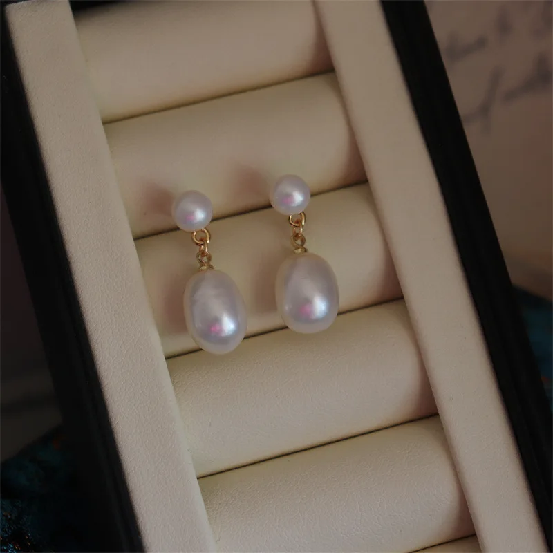 

7-8 мм стад 10-11 мм свисающий жемчуг южное море реальные серьги ювелирные изделия для женщин на свадьбу бесплатная доставка