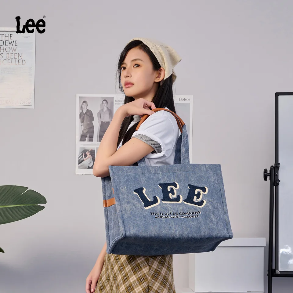 バッグ 8~90s Lee denim leather Boston bag 8~90s Lee denim leather Boston bag