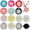 50/100pcs Flower-Collar  Dog Flower Collar Remove Dog Bowtie Collar Accessories Dogs Pets Bow Ties Collar For Small-Large Dogs 1