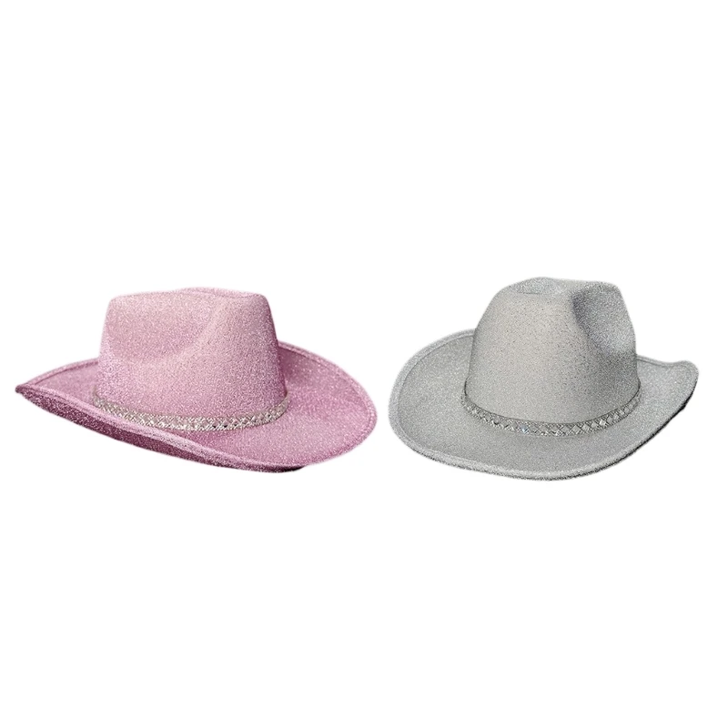 

Glitter Cowboy Hat Fedora Cowgirl Hat Western Cowboy Hat Bachelorette Party Hat