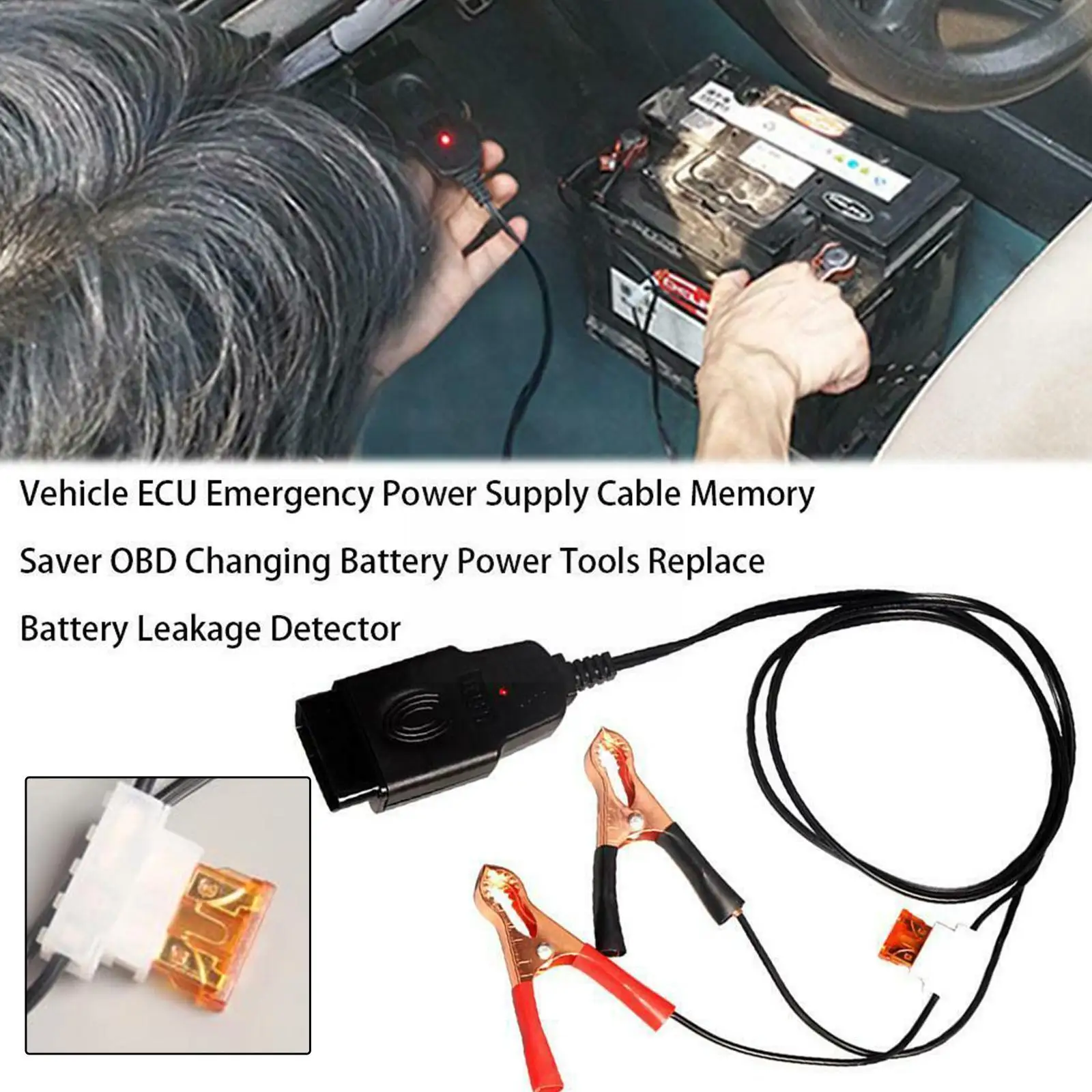 12V BT-30 Auto Memory Saver Kabel OBD2 Notfall Batterie Ersatz Werkzeug -  AliExpress