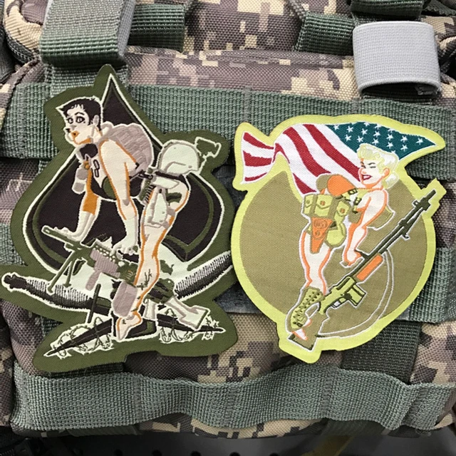 Metal Hook And Loop Patches For Clothing Anime Character Armband Tactical  Morale Badge On Backpack Hat Sticker Badges Diy Patch - Patches - AliExpress