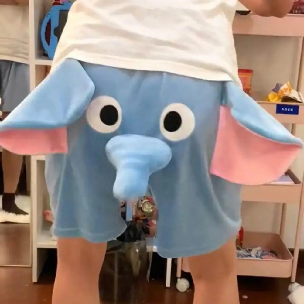 

Men Pajamas Men Pajama Shorts 3d Cartoon Elephant Decor Couple Pajama Shorts Soft Breathable Unisex Summer Homewear for Comfort