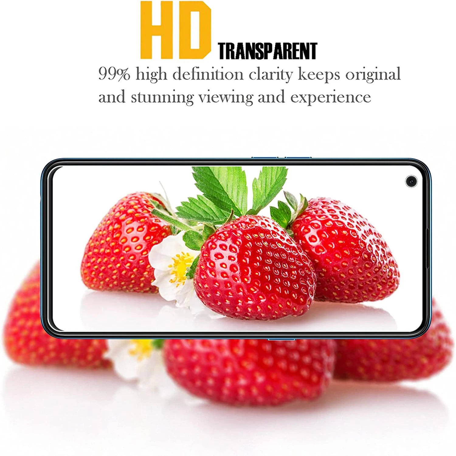 Premium Tempered Glass HD Screen Protector - 2/3/4 Pack