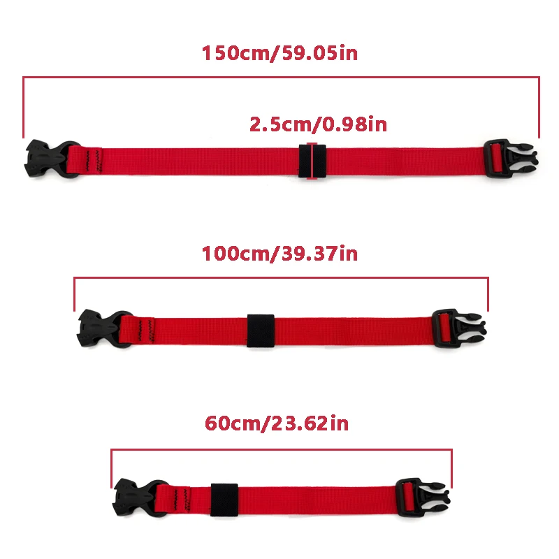 5/10PCS PPortable Cargo Tie Down Luggage Belt Strap Quick Release Buckle 60/100/150cm Baggage Secure Strap for Camping Hiking