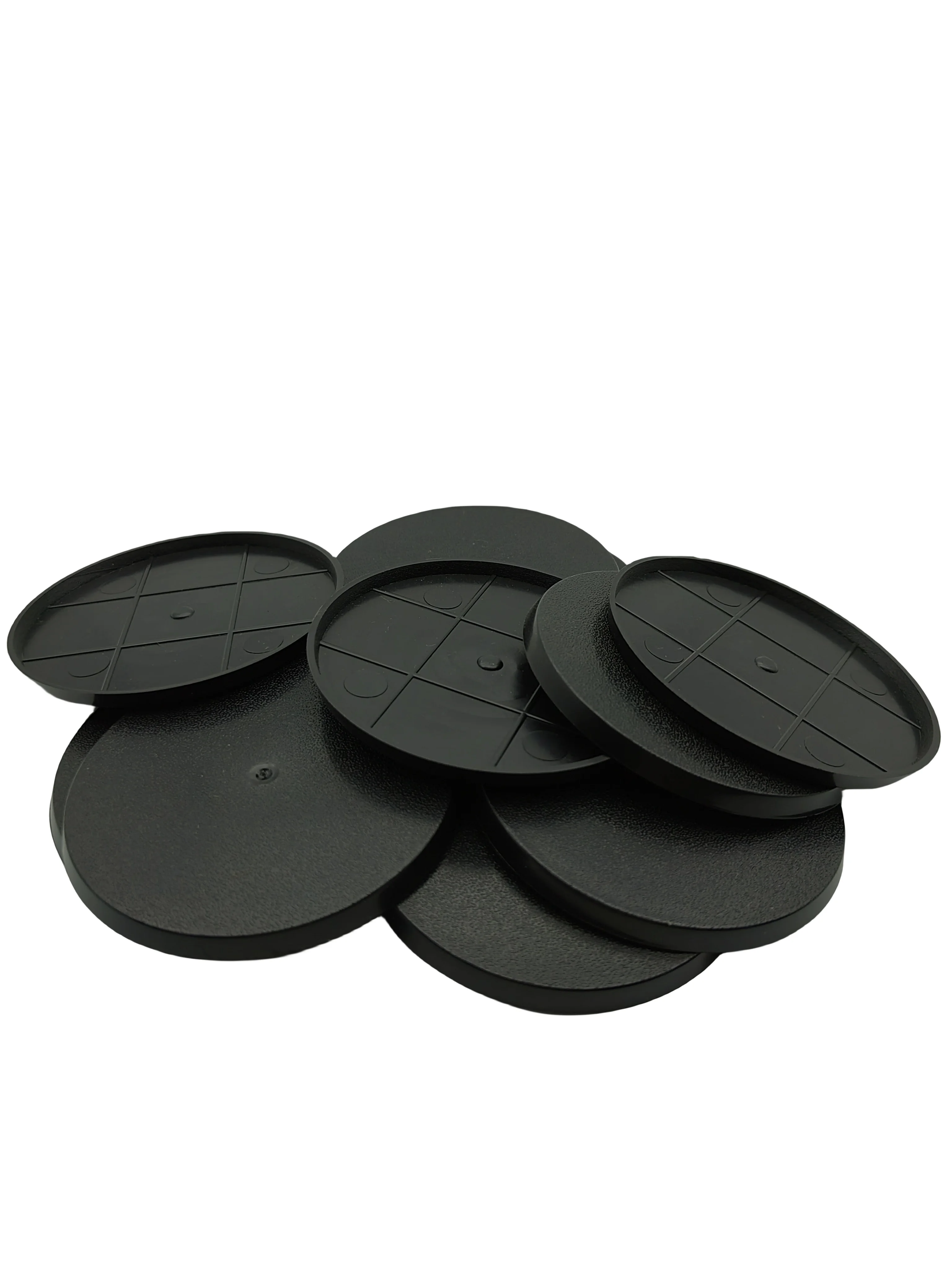 워 게임 테이블 게임용 원형 플라스틱 베이스, DIY 피규어, 미니어처 3D 모델 베이스, 70mm 베이스, 실제 69.8mm