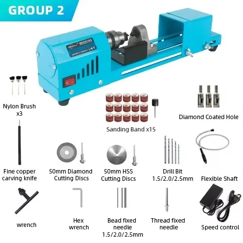 آلة مخرطة صغيرة للخرزات، مخرطة لؤلؤ بوذا مصغرة، أع...