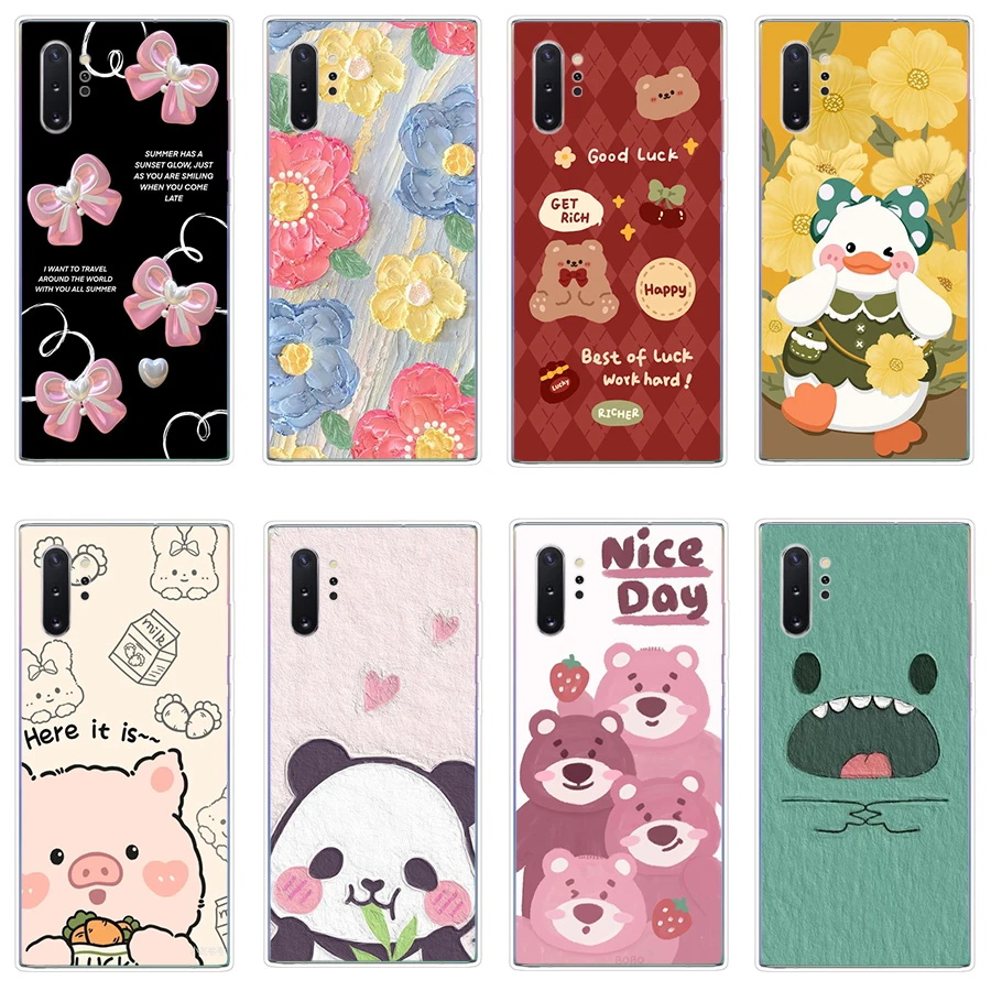 5 Per Galaxy Note 10/Note 10 Plus/Note 20/Note 20 Plus/Note 20 Custodia Ultra Custodia Protettiva In Silicone Morbido Tpu