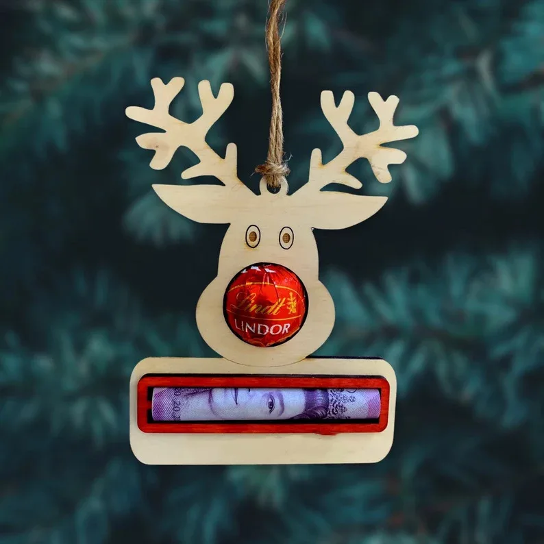 Christmas Decoration Wooden Wallet Bell Pendant christmas decorations For Home Xmas Navidad Gifts New Year
