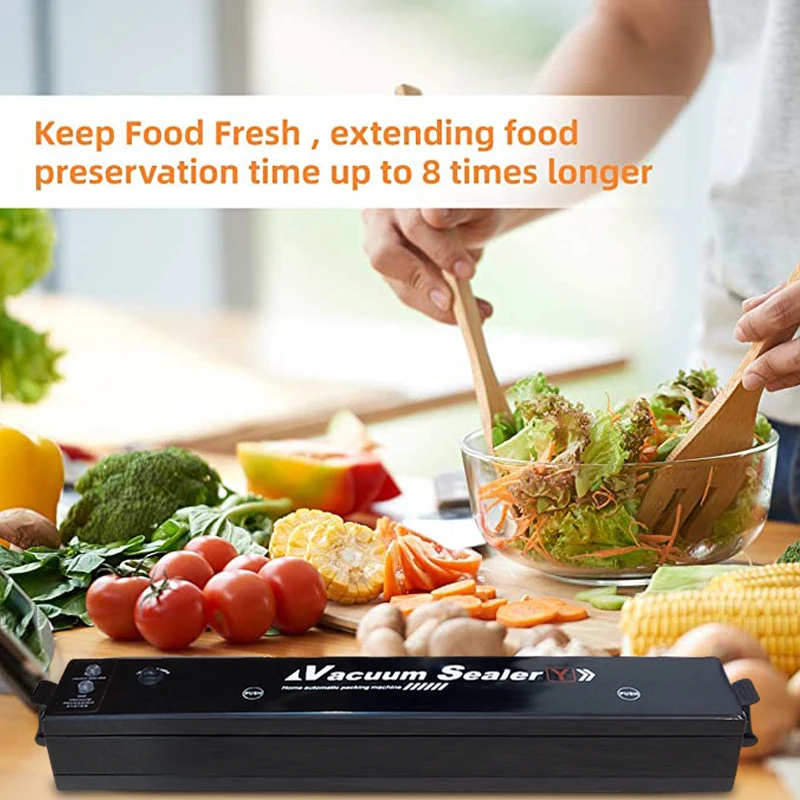 Best Vacuum Sealer Household Food Storage Sealer Electric Sealing Selladora  Al Vacio Alimentos Fruit Vegetable Preservation - AliExpress