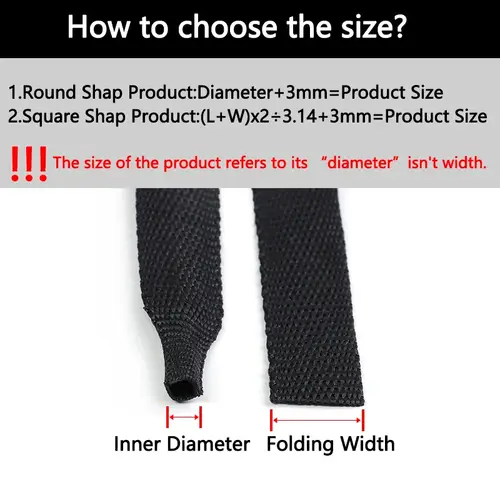 1~50m PET Braided Cable Sleeve Heat Shrink Tube Insulation Flam Retardant Shrinkable Wire Wrap Sheath Protection Cable Organizer - Image 2