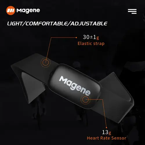 Magene H64 Heart Rate Sensor Dual Mode ANT Bluetooth With Chest Strap Cycling Computer Bike forWahoo Garmin Sports Monitor - Image 2
