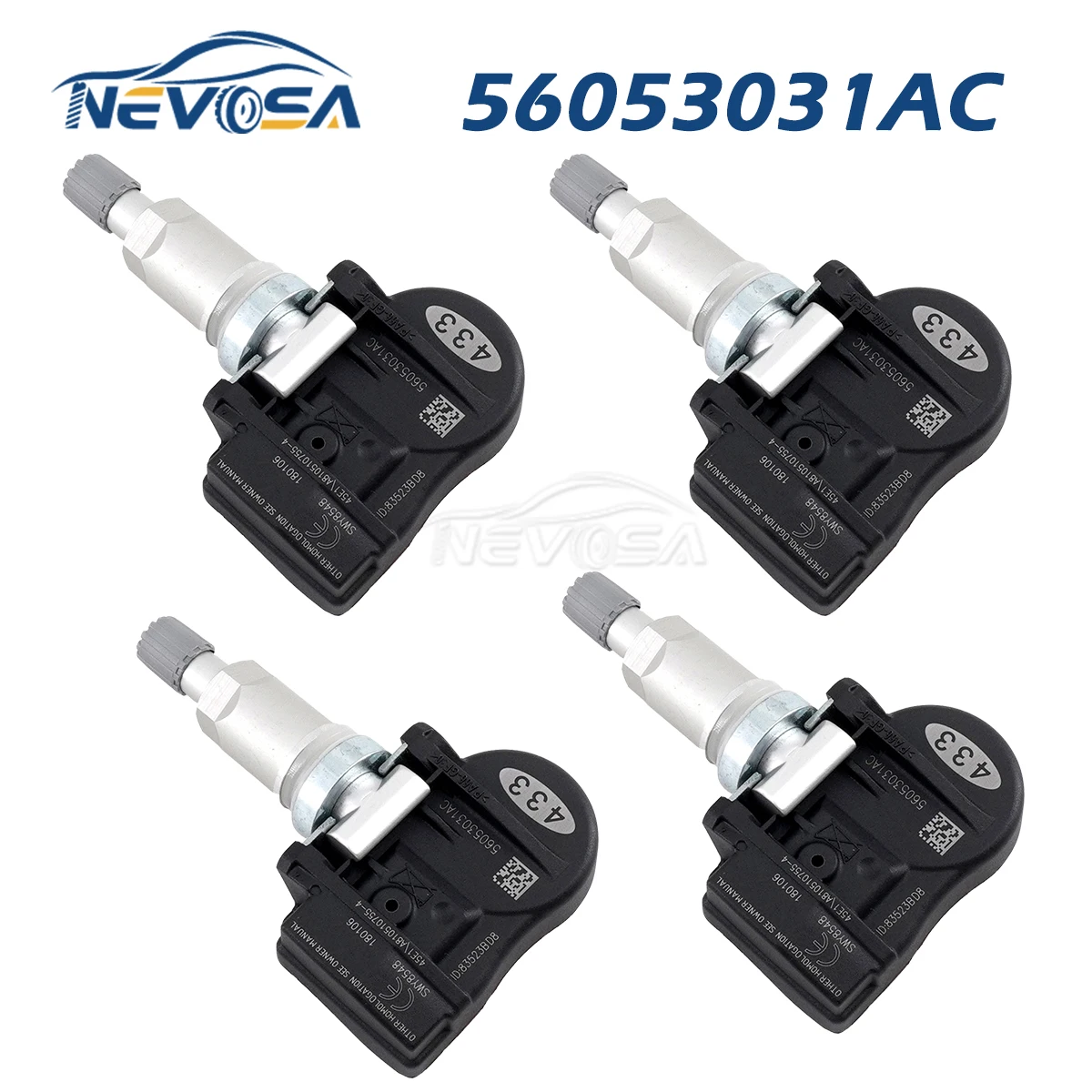 

NEVOSA 56053031AC TPMS For Dodge Grand Caravan Journey Avenger Caliber Charger Magnum Chrysler 200 300 Sebring Town&Country 4PCS