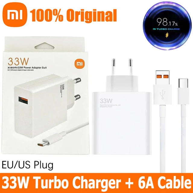 xiaomi 33W charger EU US fast charge Charger Adapter For Xiaomi Mi 11 10  Lite Pad 5 Redmi Note K40 Fast Charging Type C Cable - AliExpress