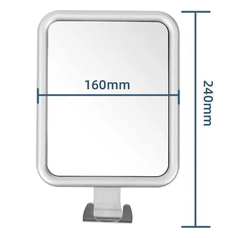 Bathroom Mirror Fogless Shower Shaving Mirror with Suction Cup Washroom Wall Mount Anti Fog Makeup Mirror Bathroom Accessories 3