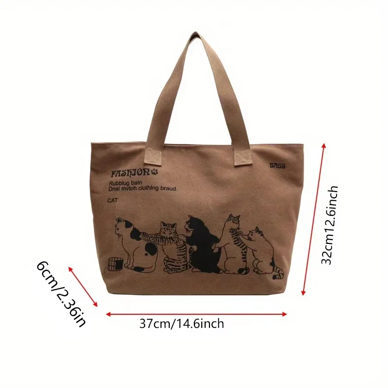Stylish Women's Canvas Tote Bag - Spacious, Durable, and Perfect
