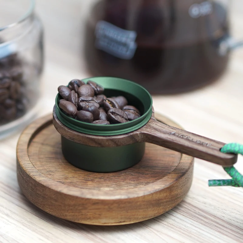 Coffee Scoop AIRFLOW Wooden Long Handle Coffee Scoop Measuring Scoop for 12g Beans Coffee Spoon Home Beans Barista Accessories