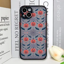 Whimsical Halloween Pumpkin & Ghost Pattern Phone Case Back Cover - iPhone 12 Mini (FG - A1142T4)