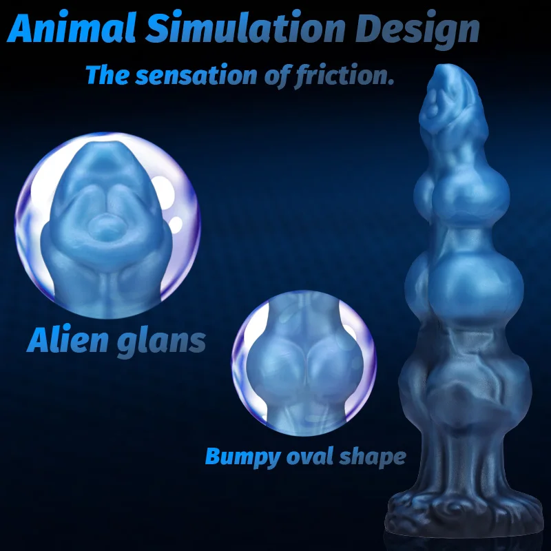Fake-Dildo, Alien-Analplug in verschiedenen Farben, Masturbator in drei Größen zur Auswahl, Prostata-Massagegerät, G-Punkt-Stimulation, Sexspielzeug_voghion.com