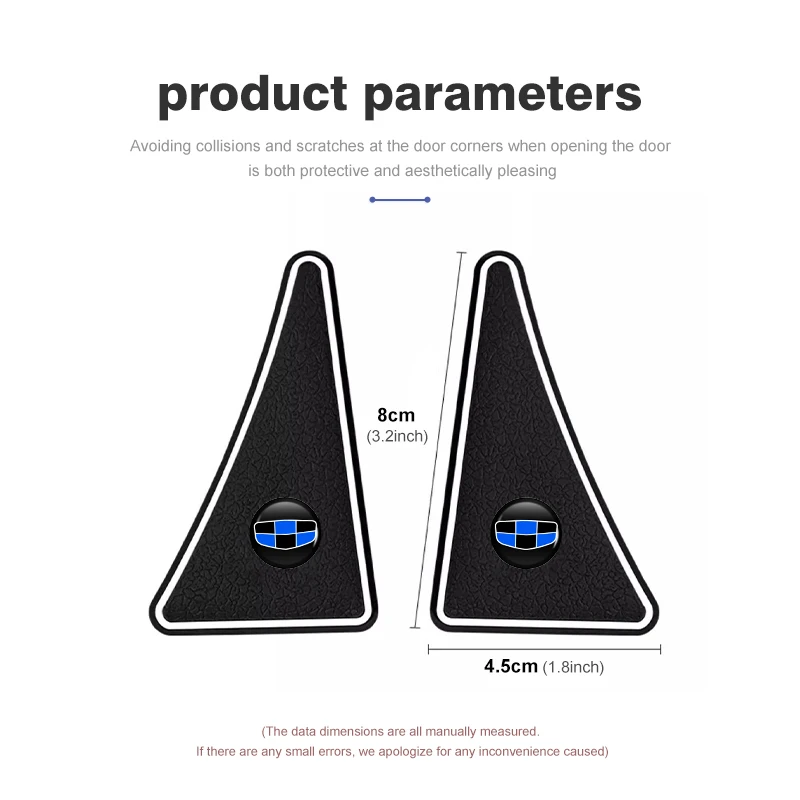 Car Door Corner Covers Anti-Collision Protector Stickers - Set of 2