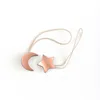 Metal Star And Moon Combination Curtain Magnetic Buckle Strap No Punching Free Installation Moon Shape Curtain Buckle 5