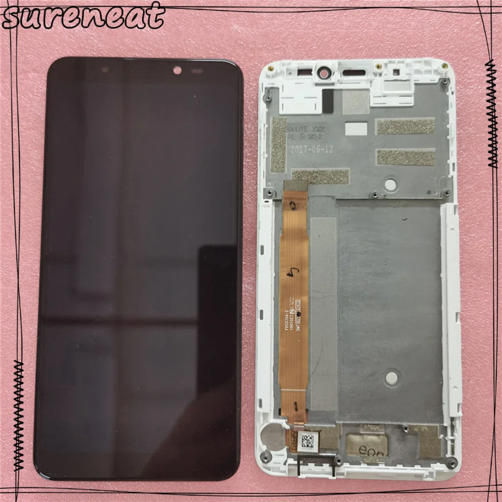 

Black/white For Wiko View LCD Display and Touch Screen Digitizer Assembly Spare Parts Sensor Screen Replacement with Frame