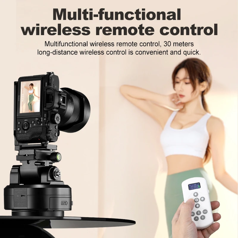 SOONPHO Motorized Panoramic Gimbal Tripod Head Wireless Remote Control AI Face Tracking 2KG Bearing Head Camera Phone