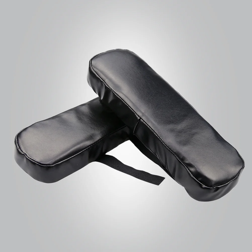 

2pcs Chair Armrest Pads Ultra-Soft Elbow Pillow Support Elbow Relief Universal Fit Pads for Home or Office Chair (Black)