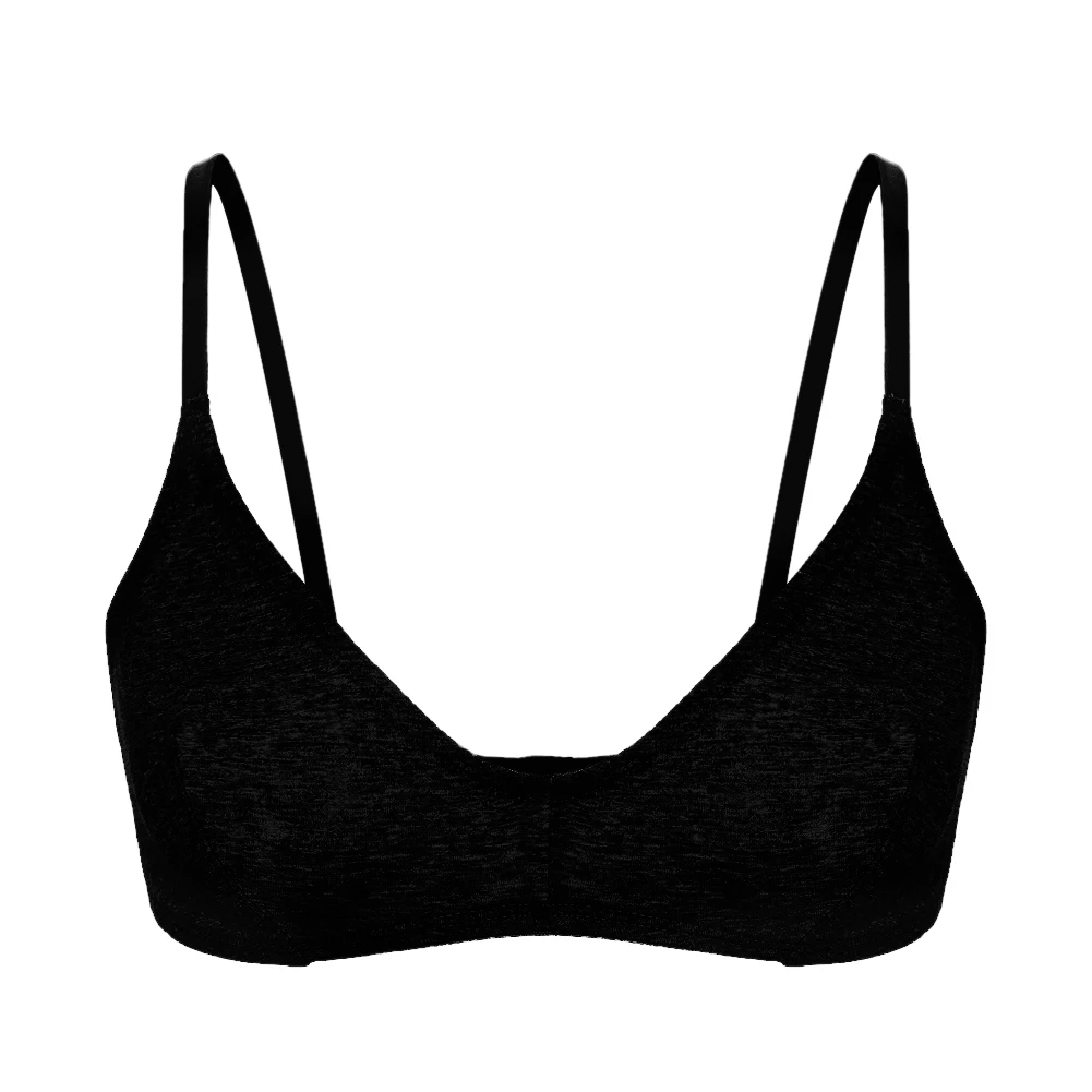 Ultra Thin Wire-Free Bra - Breathable Comfortable Underwear 2PCS Grey Beige Black