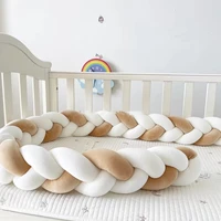 Lit de bébé pare-chocs berceau Anticollision nouveau-né Protection noeud tresse oreiller coussin lit protecteur berceau ensemble de literie 1M/2M3M/4M 1