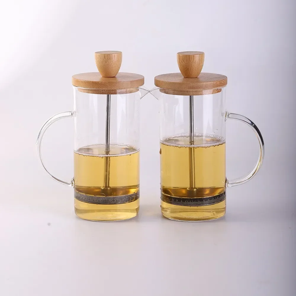 Transparent French Press Pot with Stainless Steel Coffee Percolator - Image 5