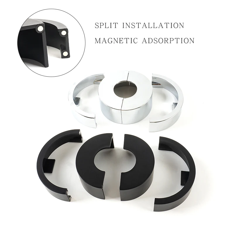 Retractable Magnetic Decorative Cover Heighten Shower Wall Faucet Pipe Plug Cover Disassembly-free Chrome Wall Faucet Hole