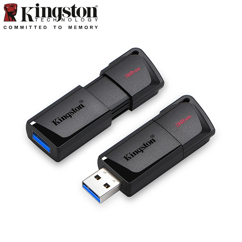 High-Speed Kingston USB 3.2 Flash Drive - 64GB to 256GB Storage Options