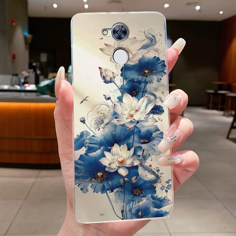 Shockproof Clear TPU Phone Case with Unique Rabbit Lamp and Puppy Design