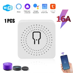 Smart WiFi/ZigBee Mini Light Switch with Voice Control and App Integration, 16A (WIFI 16A)