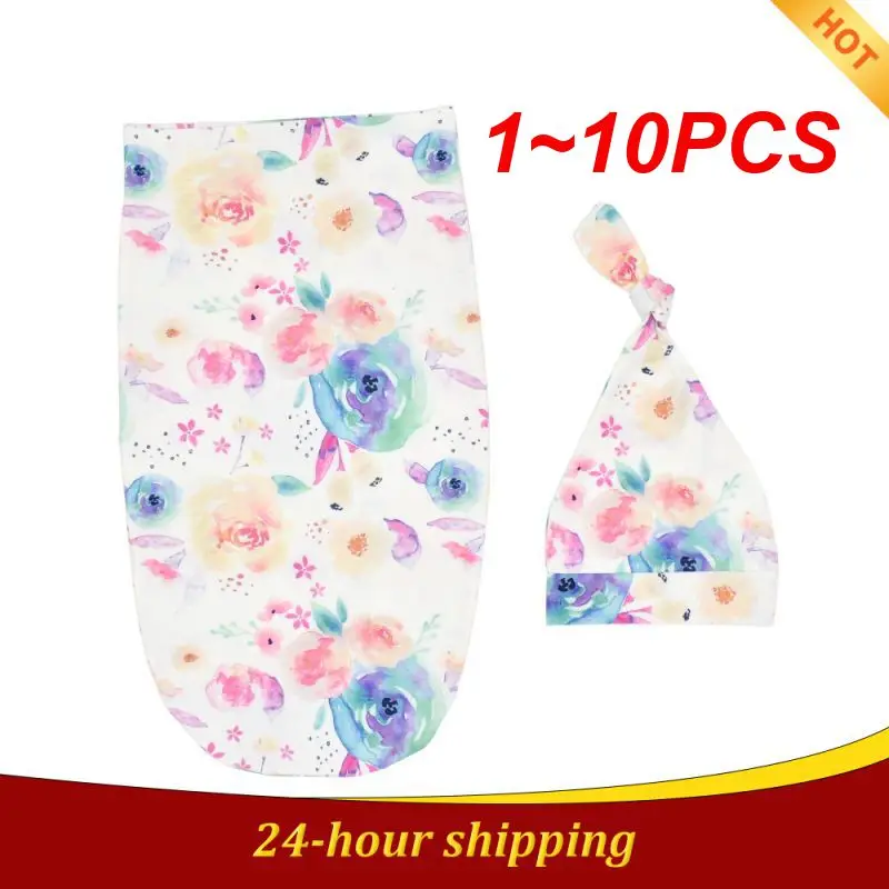

1~10PCS Newborn Receiving Blanket Baby Swaddle Wrap Photography Prop Baby Blankets Newborn Sleeping Swaddle Wrap Headband