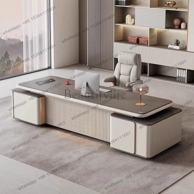 Bureau de travail minimaliste LJY Design, multifonctionnel, de style européen, moderne, artisanal, de luxe, meubles de bureau, meubles pour la maison