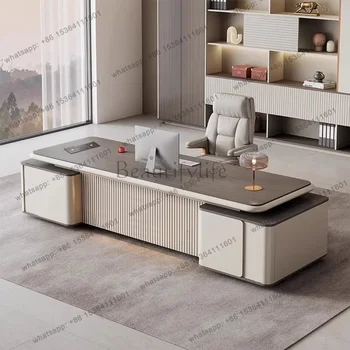 Bureau de travail minimaliste LJY Design, multifonctionnel, de style européen, moderne, artisanal, de luxe, meubles de bureau, meubles pour la maison