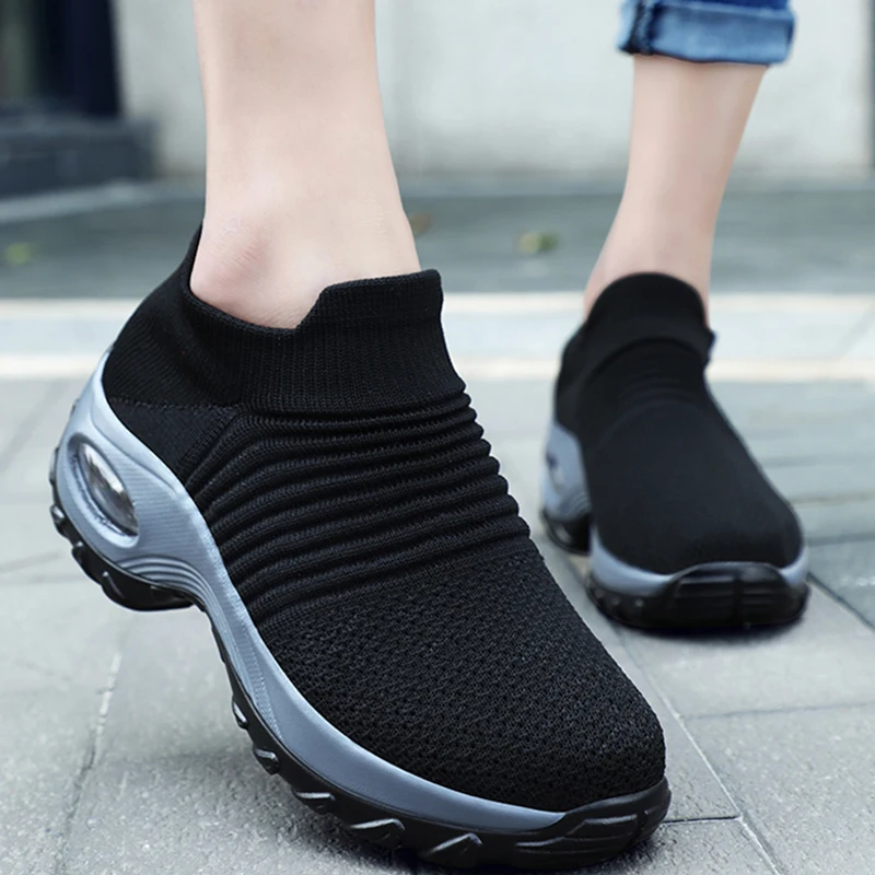 Baskets orthopédiques pour femmes, chaussures de marche à plateforme,  blanches, noires, rouges, décontractées, 2022 - AliExpress