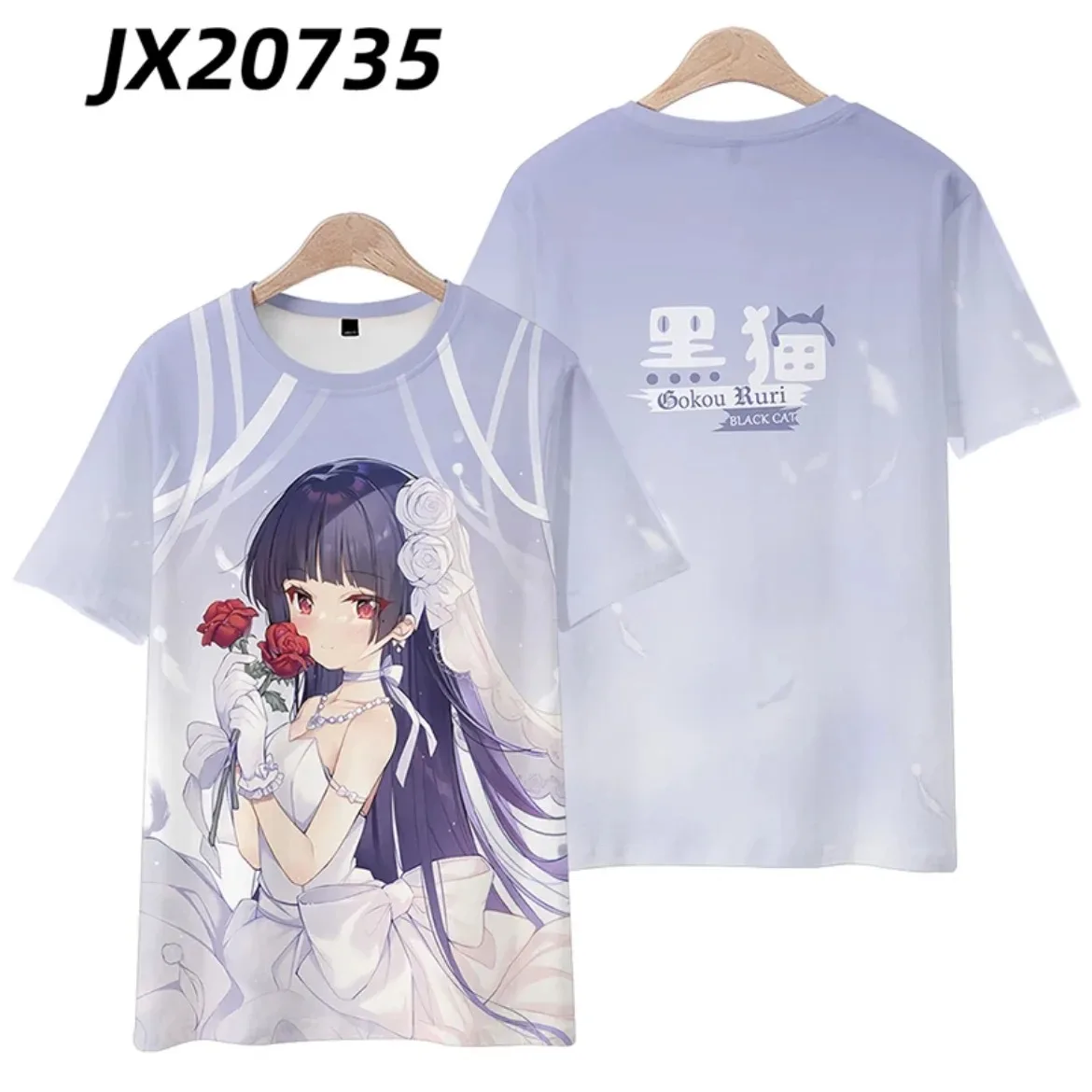 NEW! Pray No IMoute Gokou Ruri 3D Printing T-shirt Fashion Summer Round Neck Short Sleeve Popular Japanese Anime Streetwear
