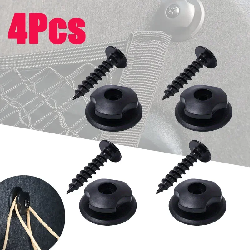 4/8Pcs Car Trunk Grid Organizer with Screw Fasteners - PP Material - Rear Cargo Mount Kit