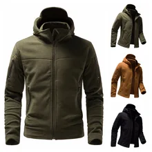 

Fleece Coat Outdoor Cycling Jacket Hiking Clothing Camping Thermal Military Hooded Jacket Men Winter Windproof Warm