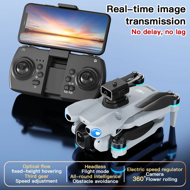 Aerial FPV New AE5 Pro GPS Drone 8K Camera Professional Brush Avoiding Obstacle with Large Screen Remote Control Folding Drone