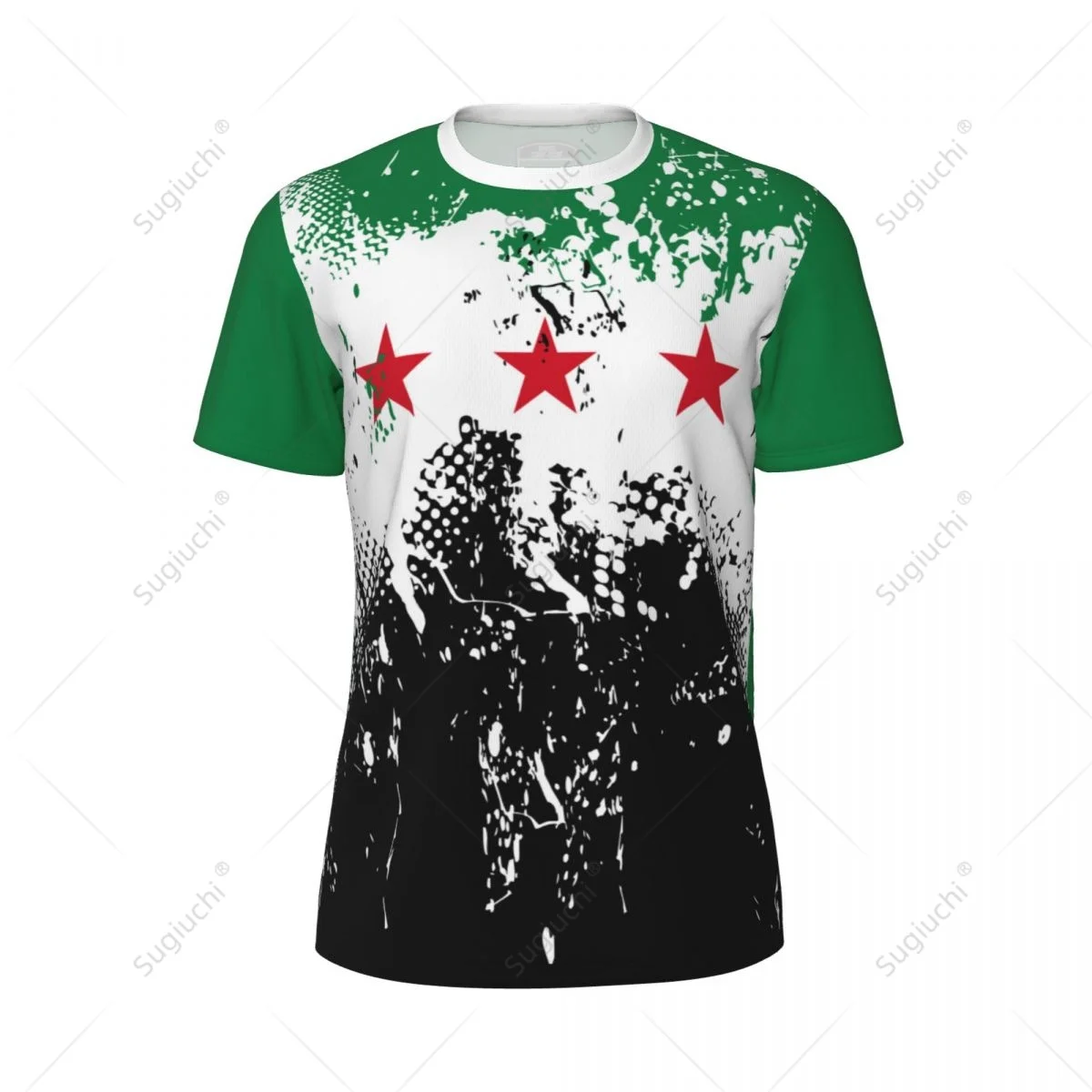Syria Flag 1932-1963 3D Printed Men Sports T-shirt